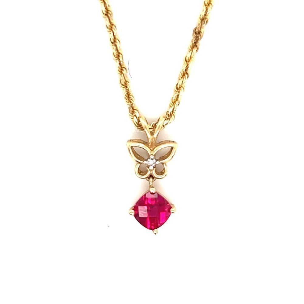 ‎14k Rope Chain with 10k Gold Pendant